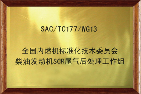 全国内燃机标准化技术委员会柴油机SCR尾气后处理工作组组长